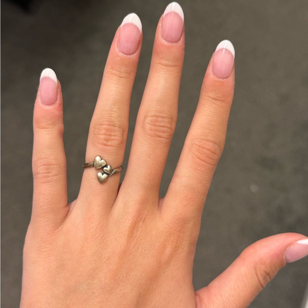 James Avery sterling silver trio Heart Ring size 5.5